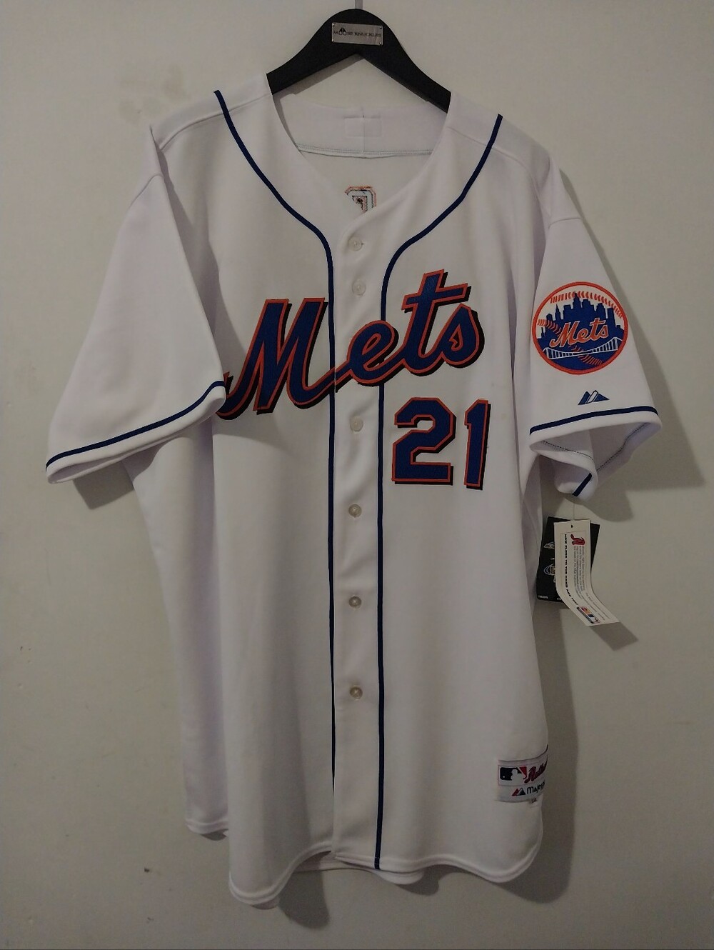 Majestic Vtg. Ny Mets Carlos Delgado Home Jersey Size 54